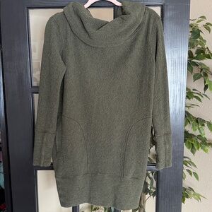 Lululemon Along the Way cowl neck sweater dress